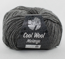 Lana Grossa Cool Wool Farbe 412 Dunkelgrau meliert