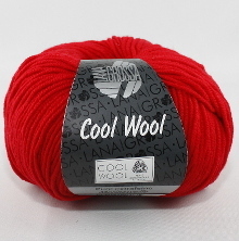 Lana Grossa Cool Wool Farbe 417 Rot