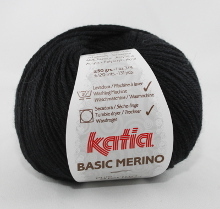 Katia Basic Merino Farbe 02 schwarz