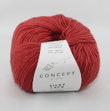 Katia Concept Silky Lace Farbe 168 Rot