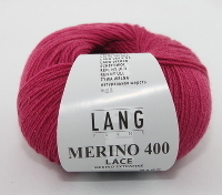 Lang Yarns Merino 400 Lace Farbe 85 pink