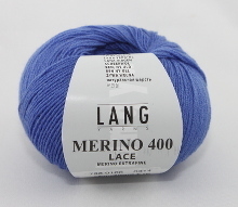 Lang Yarns Merino 400 Lace Farbe 106 blau